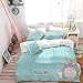 ARL HOME Duvet Covers 2PC Twin Size Cartoon Totoro Anime Bedding Set with 1 Pillowcases Cute Totoro Quilts Cover for Teen Kid's Children Adult Gift Bed Set (Mint Green)