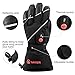 SAVIOR HEAT Heated Gloves for Men Women, 3M Rechargeable Electric Heated Leather Skiing and Snowboarding Gloves (XXL)