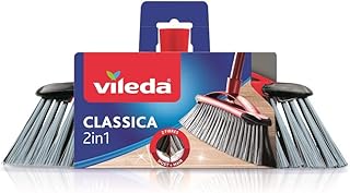 Vileda 2-in-1 Zimmerbesen Classica - ideal für die Aufnahme von Staub und Haaren