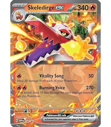 Amazon.com: Skeledirge ex - 137/182 - Paradox Rift - Tera