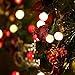 BOHON Christmas Lights Outdoor 24FT 70 LED G15 Multi Color Globe Christmas String Lights with Green Wire for Indoor Patio Xmas Tree Garland Decorations, Waterproof UL Certified (Red and Warm White)
