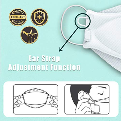 [Airwasher] KF94 Disposable Face Mask Made In Korea, Black Breathable