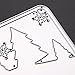Whitelotous Cutting Dies Stencil Metal Mould for DIY Scrapbook Album Paper Card(Xmas Tree and Deer)