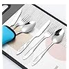 KingYH-3-Pack-Camping-Cutlery-Set-Traveling-Stainless-Steel-Picnic-Flatware-with-Carrying-Case-Openers-Portable-Reusable-Tableware-Set-for-Home-School-Traveling-Camping-Picnic-Working-Hiking KingYH 3 Pack Camping Cutlery Set Traveling Stainless Steel Picnic Flatware with Carrying Case Openers Portable Reusable Tableware Set for Home School Traveling Camping Picnic Working Hiking
