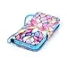 JanCalm iPhone 4S Case,iPhone 4 Case, [Wrist Strap Design][Kickstand] Pattern Premium PU Leather Wallet [Card/Cash Slots] Flip Cover for iPhone 4/4S (3.5 Inch) Including-ONE Crystal Pen (Water Lily)