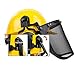 RK Safety Industrial Forestry Chainsaw Safety Helmet Combo Set | Hard Halmet Hat, Hearing Protection Ear Muffs, Mesh Face Shield Visor, Hold Breacket | ANSI and EN Certified (SHC101, Yellow)