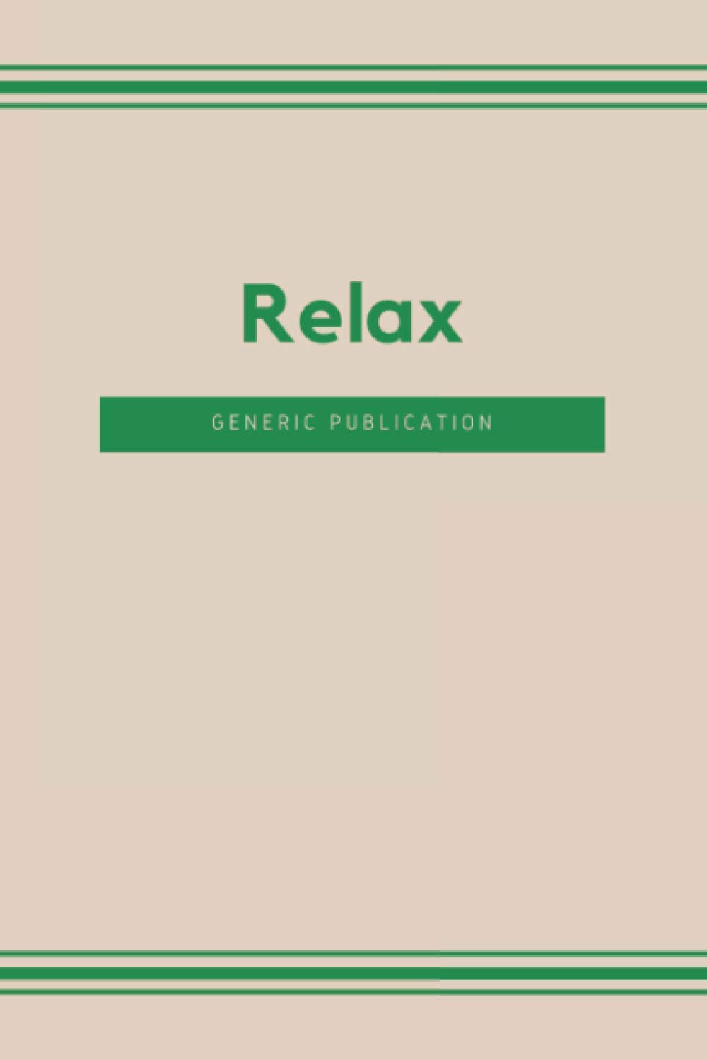 Relax: Lined Journal College Ruled Notebook for Women