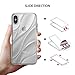 Ringke Flow Designed for iPhone X Case, Wavy Textured Flexible TPU Cover for iPhone X Case, iPhone 10 (Not Compatible with iPhone Xs) - Rose Gold