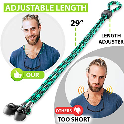 Eye Glasses String Holder Straps - Eyeglass Holders around Neck for Men Women - Sunglasses Strap Lanyards Chains - Eyewear Retainer Cord - Thumbnail 4