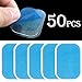 EMS Gel Pad,Training Replacement Pads, Electric Muscle Stimulation Training Gear and Fat Burning Massage Device Replacement Gel Sheet Accessories 50pcs Gel Sheets for Gel Pad (2pcs/packs)