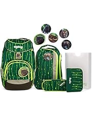 Ergobag Pack RambazamBär - Grün, ergonomischer Schulrucksack, Set 6-teilig, 20 Liter, 1.100 g, Grün