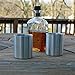 Stainless Whiskey Old Fashioned Glass - Double Walled - 10oz Lowball by Lancaster Steel, set of 2