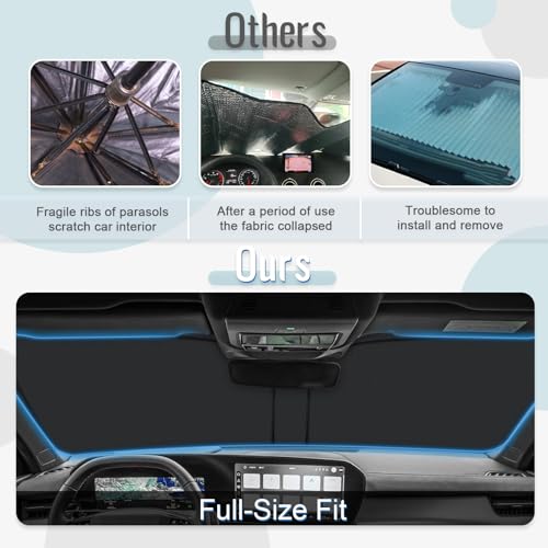 [Upgrade] CDEFG Compatible with Audi Q3 FJ 2025 2026 Sunshade Covers Windshield Front Sun Shade Front Windshield Accessories