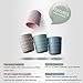 UPSTYLE Eco Friendly Healthy Wheat Straw Biodegradable Bamboo Plastic Mug, Tumbler, Cup for Water, Coffee, Milk, Juice, Tea size 200ml (Pack of 4,Green, Blue, Pink, Yellow)