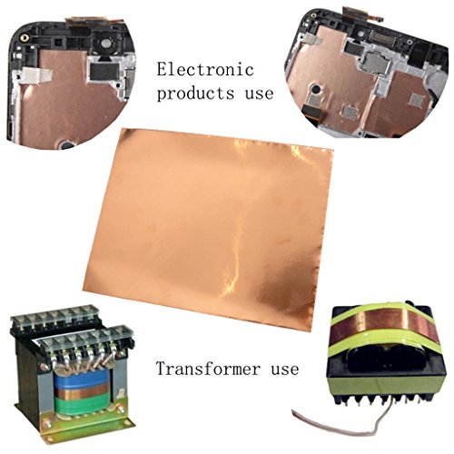 Dovewill Copper Foil Ribbon EMI Shield Shielding Tape 30cm×20cm for Electric Guitar Parts - Thumbnail 5