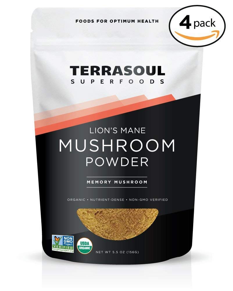 Terrasoul Superfoods Organic Lion's Mane Mushroom Powder