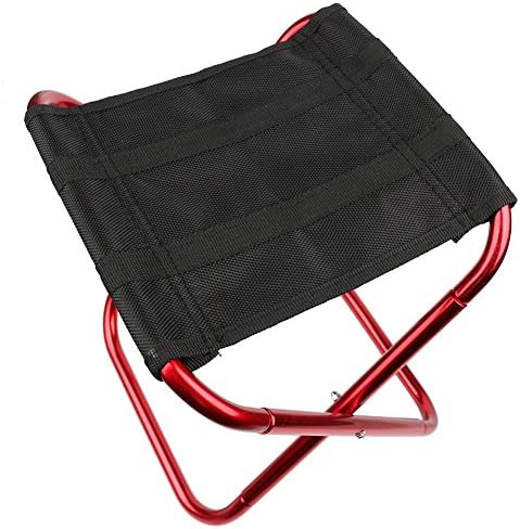 Portable Folding Camping Chair Stool For Traveling Camping Beach Outdoor Fishing Hunting Golfing by OYSHOP (Red)