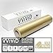 VViViD Gold Metallic Gloss 11.8" x 84" (7ft) DECO65 Permanent Adhesive Craft Vinyl for Cricut, Silhouette & Cameo