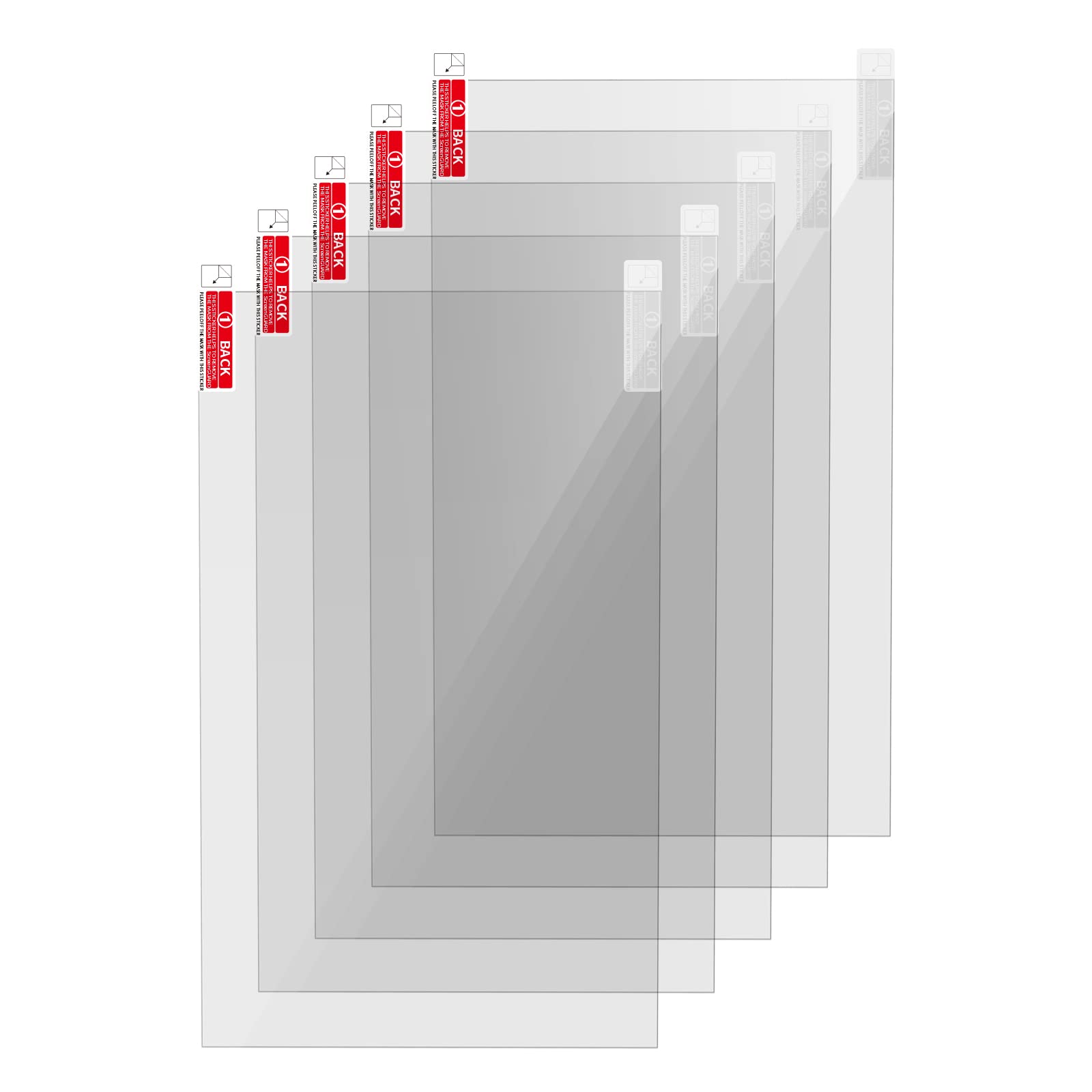 KOYOFEI 5PCS Screen Protector for LCD Resin 3D Printers, Screen Protective Film for Anycubic Photon Mono X 6K, M3 Plus 9.25 inch Mono Resin 3D Printers