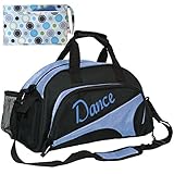 kilofly Girl's Ballet Dance Sports Gym Duffel Bag Travel Carry On + Handy Pouch