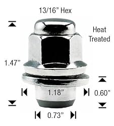 24 Pcs Mag Lug Nuts for Toyota Factory Wheels On