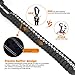 8-10FT Dog Leash for Large Dog Heavy Duty, with Detachable Short Dog Leash- Padded Traffic Leash with Shock Absorbed Spring for Extra Control, Bungee No Pull Reflective Dog Leash for Large Breed Dog