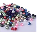 WM KING 200pcs Mix Satin Luster Glass Pearl Round Beads 6mm ~Loose Beads~Over 20colors (500pcs 4mm)