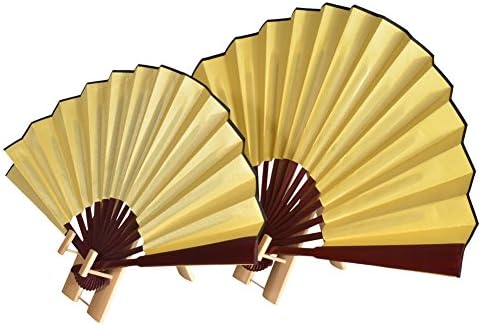 Gent House Chinese Japanese Folding Handheld Fan-Twins Pack Decorative Fans with Smooth Silk Ancient Royal Style Pouch-For Men Women Vintage Retro Wedding Party