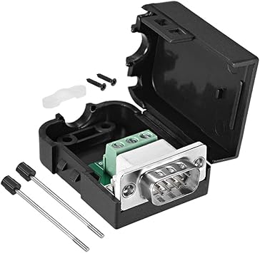 Amazon Com Uxcell D Sub Db9 Breakout Board Connector With Case 9 Pin 2 Row Male Port Solderless Terminal Block Adapter With Thumb Screws Home Improvement