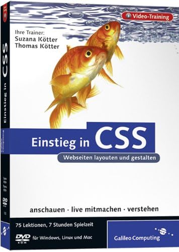 Einstieg In Css Das Video Training Auf Dvd Kotter Thomas Kotter Suzana Amazon De Software