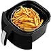 1400W Air Fryer, Healthy Smokeless Low-Fat Non-stick Multi-Cooker Oilless Cooker, 4L 3.8QT Capacity with Timer and Temperature Control and Detachable Basket Handles (Black)