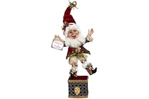 Mark Roberts Christmas 2022 The Hopeful Elf Stocking Holder - Exquisite Christmas Stocking Hanger for Fireplace and Modern Home Decor