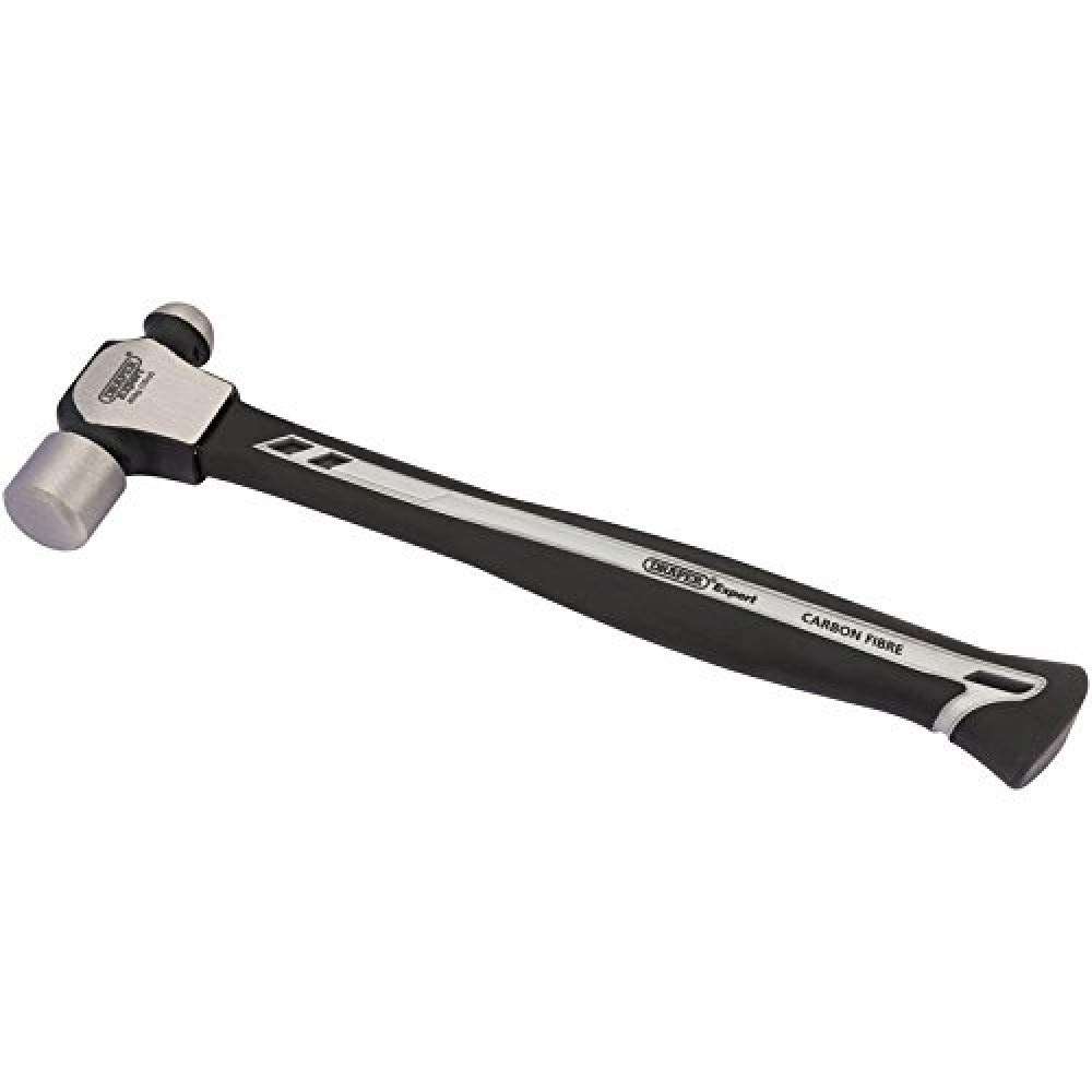 Draper 26205 Expert Carbon Fibre Shaft Ball Pein Hammer, Grey and Black, 450g