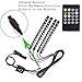 Car LED Strip Light,Uniwit 4 Pieces DC 12V 72 LED Multicolor Car Interior Music Light LED Underdash Lighting Kit with Sound Active Function and Wireless Remote Control Including Car Chargerthumb 3