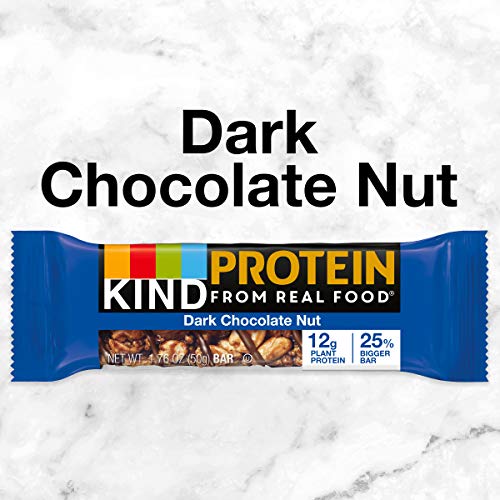 KIND Protein Bars, Double Dark Chocolate Nut, Gluten Free, 12g Protein