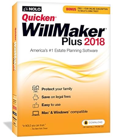 Nolo Quicken WillMaker Plus 2018