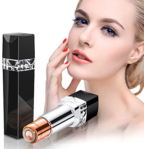 Flawless Facial Hair Remover - Face Painless Hair Remover for Women’s with IPX6 Waterproof, Intelligent Touch Switch Portable Razors Cheek, Lips, Chin and Neck Hair Trimmers for Women(Black)