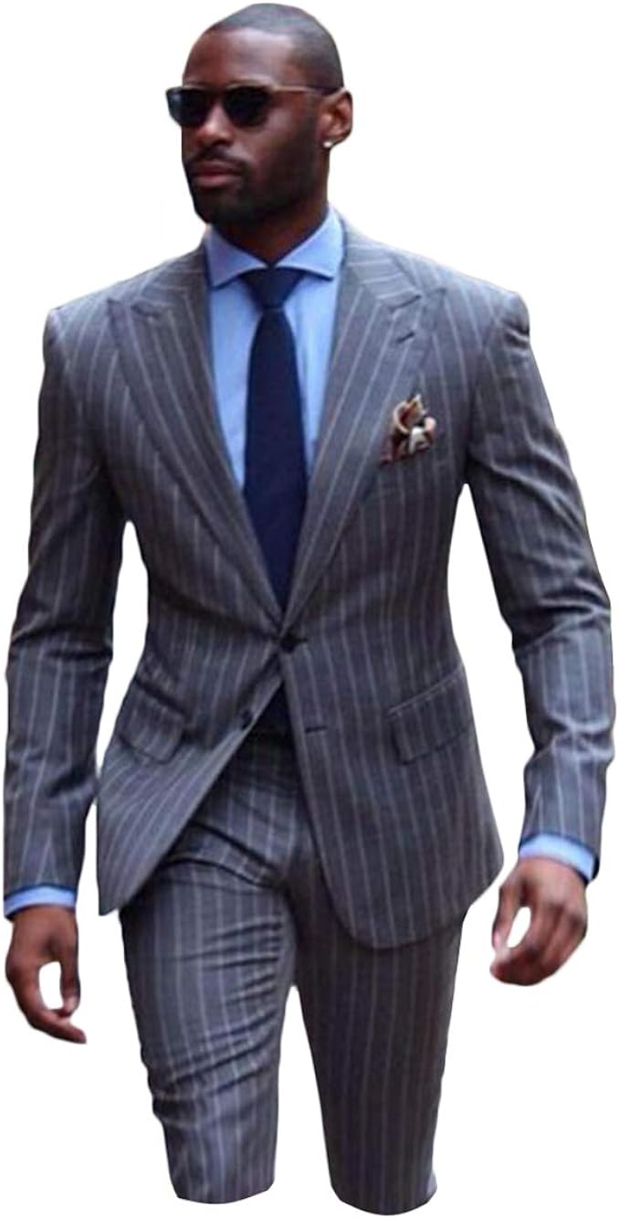 mens striped suit pants