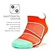 Feetures Elite Max Cushion No Show Tab Athletic Running Socks for Men and Women - Jurassic + Blue Lagoon - Size Small