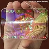 5 ID Cards Security Hologram Overlay Stickers with Micro Secure Technology SHID-08 