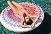 Franklin Sports Pool Float - Giant Plush Towel Top Float - Inflatable Adult Raft - 58 Inch Pool Float