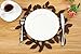 Dulce Cocina Placemats - Give Your Dinning Table A Personal Touch - 38 cm (15 Inch) Round Felt Place Mats in Chocolate - Liquid Absorbent & Heat Resistant