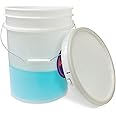 ePackageSupply 5 Gallon Translucent Bucket Pail Container with Airtight Lid I Food Grade Bucket | BPA-Free I Heavy Duty & Durable | 90 Mil Thick Premium HPDE Plastic | 1 Count |Made in USA