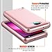 LG X Charge Case, LG Fiesta 2 Case, LG Fiesta LTE Case, AMENQ [Impact Resistant] Hybrid Heavy Duty Shockproof Protective Rugged Armor Case Cover for LG K10 Power/LG L63BL/ LG L64VL (Rose Gold