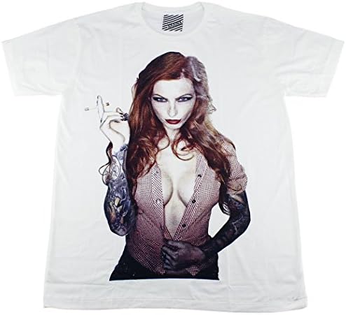 ARAINA T-Shirt girl hustler tattoo skate punk hiphop swag streetwear / AR64 sz L