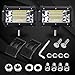 AMBOTHER 2Pcs 5'' 24 LED Light Bar Off Road Driving Work Spot Beam Fog Lights Waterproof Super Bright 144W light bar for Jeep Truck Motorcycle Van Wagon ATV SUV Pickup