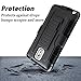 Note 4 Case, Galaxy Note 4 Case, Starshop [Heavy Duty] Dual Layers Kickstand Case with [0.33m 9H Tempered Glass Screen Protector Included] and Locking Belt Clip (Black)