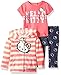Hello Kitty Baby Girls' 3 Piece Hooded Legging Set , Orange, 18M