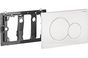 Geberit 115.770.11.5 Actuator Plate, 11.610&quotL x 6.890&quotW x 1.770&Quoth, Alpine White