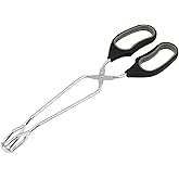 Chef Craft Classic Offset Tongs, 12 inches in length, Black